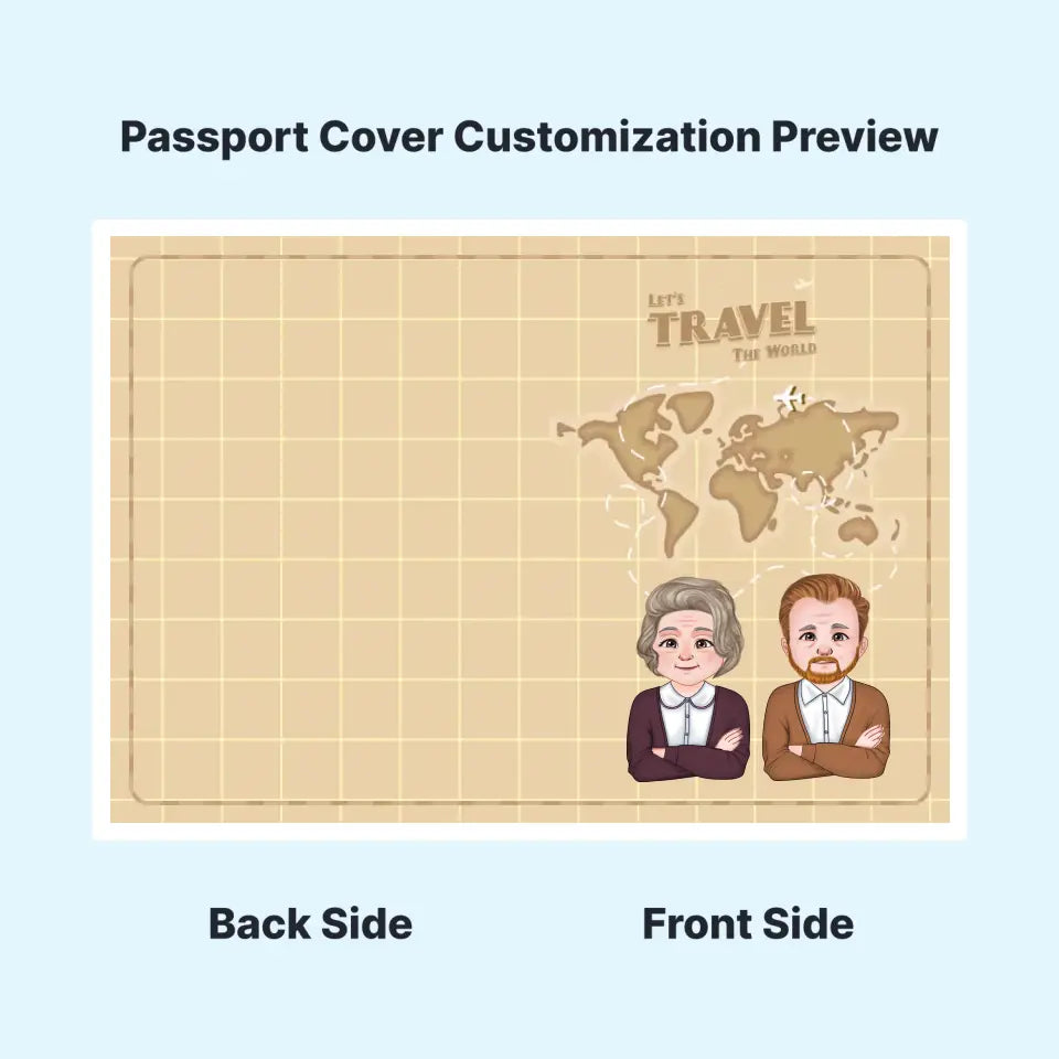 Travel with an open heart and an open mind - let us help you With Customizable Passport Covers