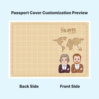 Thumbnail for Travel with an open heart and an open mind - let us help you With Customizable Passport Covers