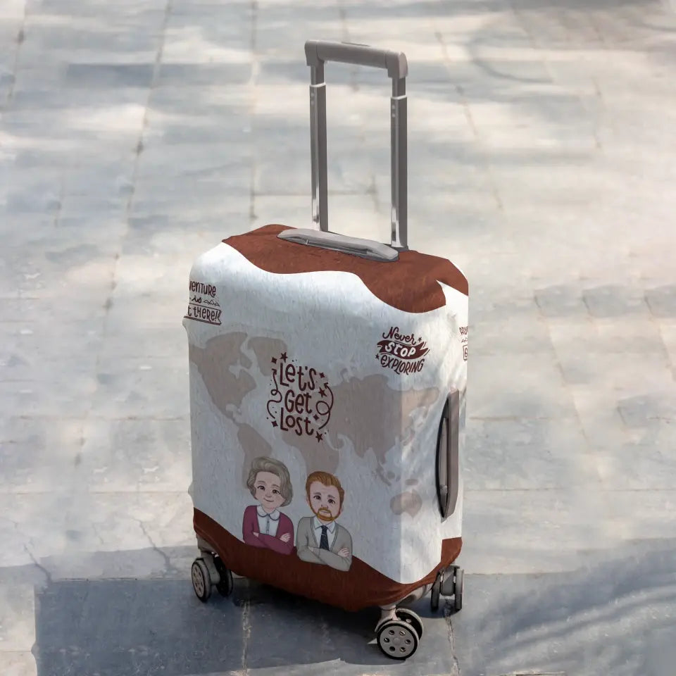 Customizable Luggage Cover  - Travel far, travel wide, travel deep