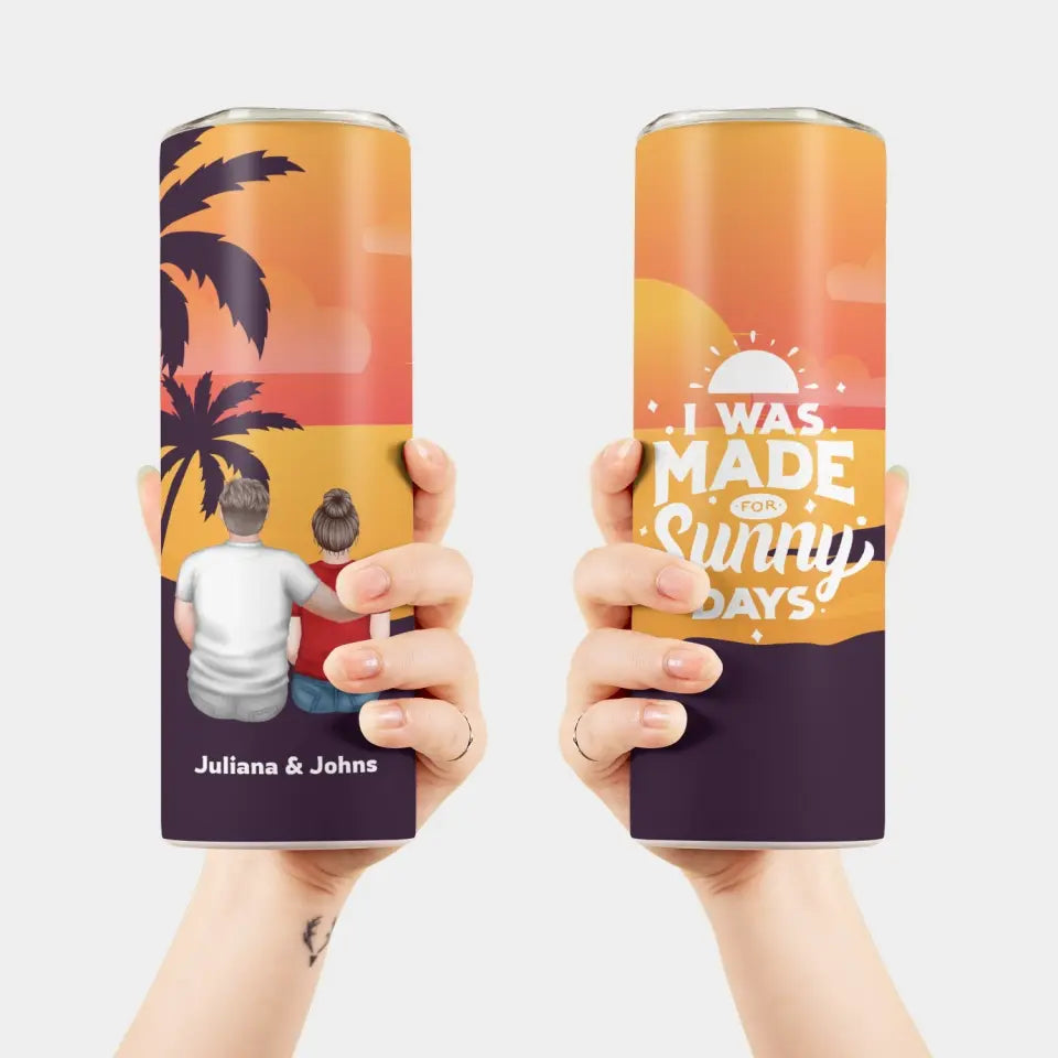 Sip your way to seaside fantasies with this Customizable Tumbler Cover