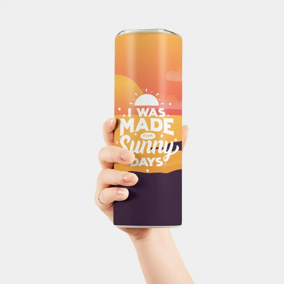 Sip your way to seaside fantasies with this Customizable Tumbler Cover