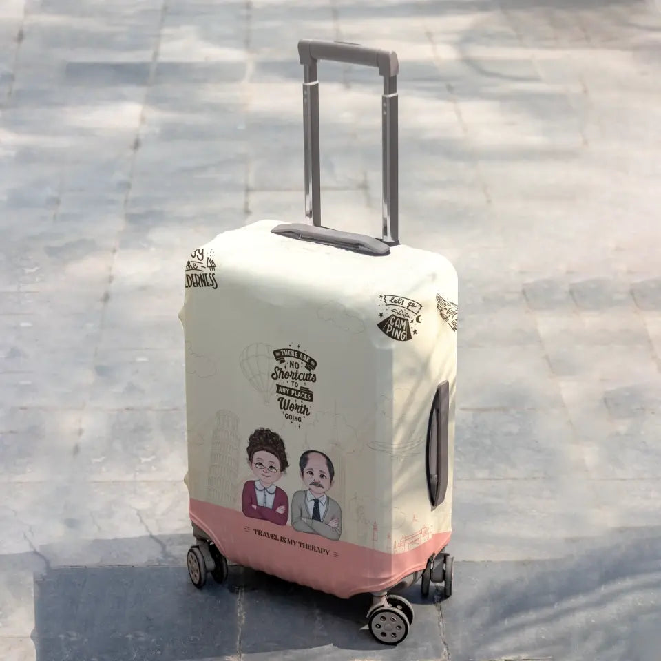 Happiness Takes Flight With a Customizable Luggage Cover