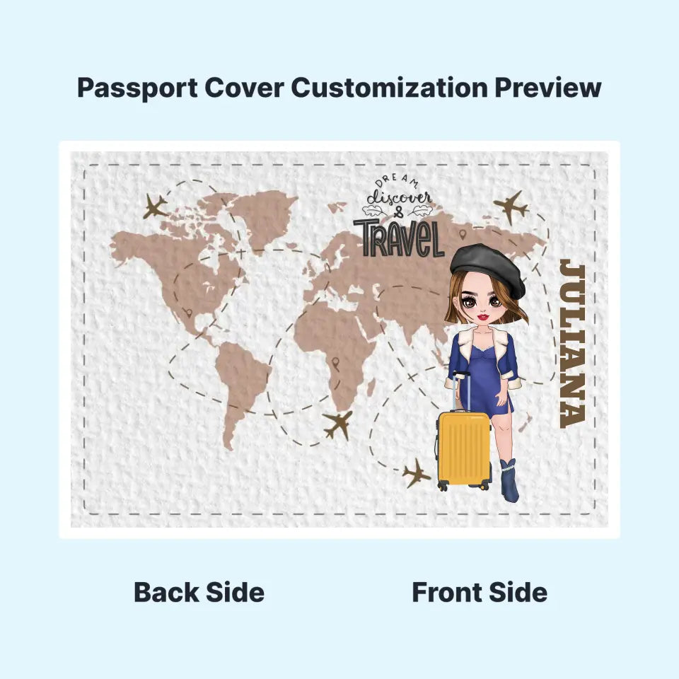 Let the adventure begin with the Customizable Passport Covers