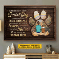 Thumbnail for Sometimes A Very Special Dog Enters Our Lives - Personalized Horizontal Poster - Gift For Pet Lovers