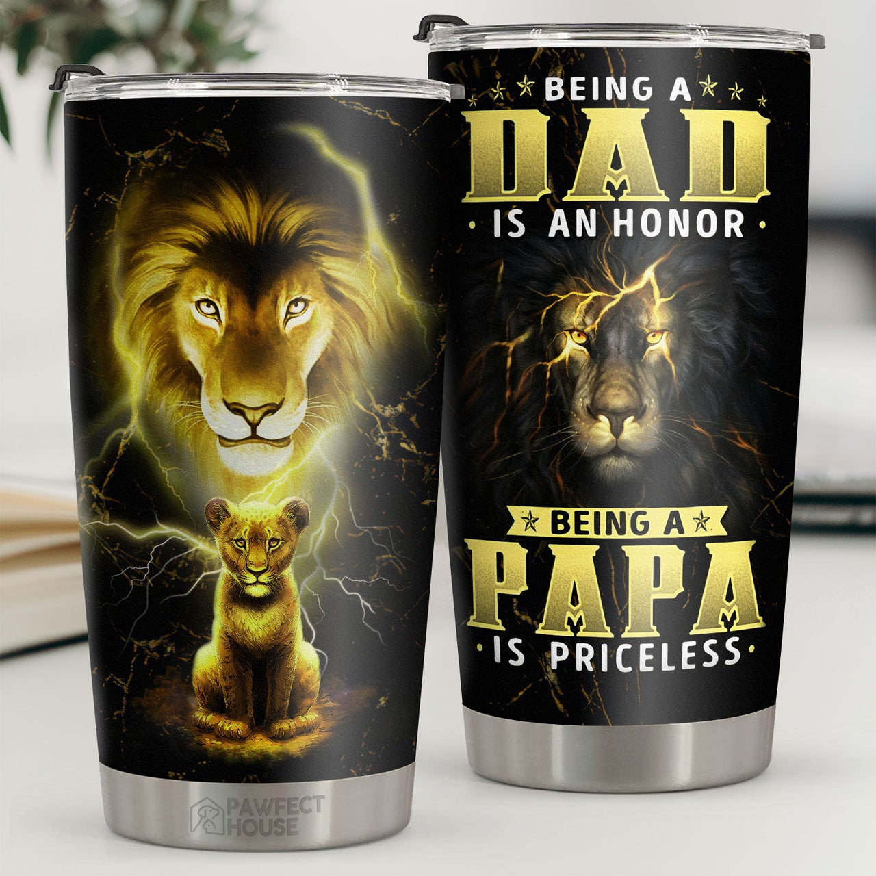 Being A Dad Is An Honor - Tumbler - To My Dad, Gift For Dad, Dad Gift From Daughter And Son, Birthday Gift For Dad