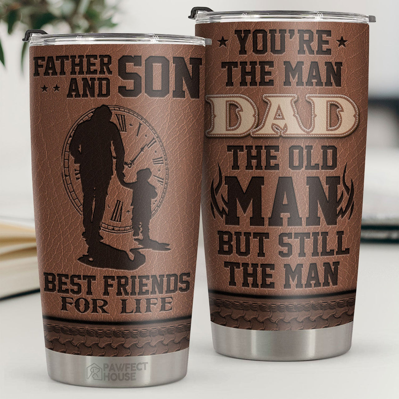 You're The Man Dad The Old Man But Still The Man Papa Bear - Tumbler - To My Dad, Gift For Dad, Dad Gift From Daughter And Son, Birthday Gift For Dad