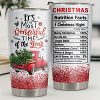 Thumbnail for It's The Most Wonderful Time Of The Year - Tumbler - Christmas Gift For Family, Couple, Friends, Christmas Decoration, Holiday Gift