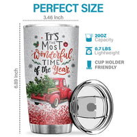 Thumbnail for It's The Most Wonderful Time Of The Year - Tumbler - Christmas Gift For Family, Couple, Friends, Christmas Decoration, Holiday Gift