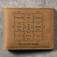 Thumbnail for We Love You - Personalized Bifold Wallet - Gift For Dad