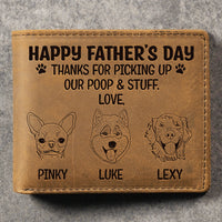 Thumbnail for Dear Dog Dad We Woof You - Personalized Bifold Wallet - Gift For Dad