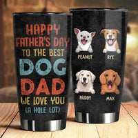 Thumbnail for To Our Best Dog Dad - Personalized Tumbler - Gift For Father's Day