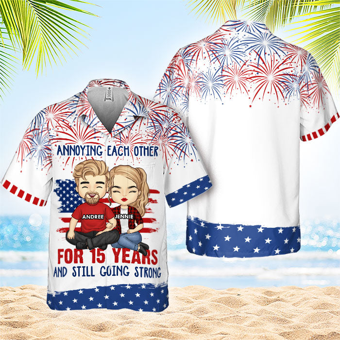 Annoying Each Other - Personalized Hawaiian Shirt - Gift For Couples, Husband Wife