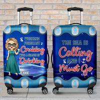 Thumbnail for Weekend Forecast Cruising With A Chance Of Drinking - Personalized Luggage Cover