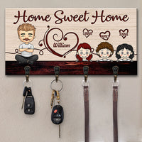 Thumbnail for Our Sweet Home - Personalized Key Hanger, Key Holder - Gift For Couples, Husband Wife