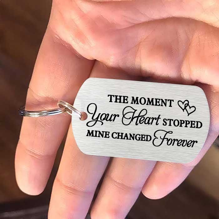 My Heart Changed Forever - Personalized Keychain - Gift For Pet Lovers