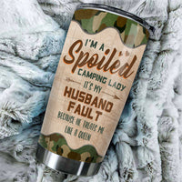 Thumbnail for Spoiled Camping Lady - Personalized Tumbler - Gift For Camping Lovers