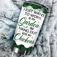 Thumbnail for Hang Out With My Chickens - Personalized Tumbler - Gift For Gardening Lovers