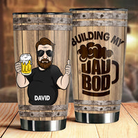 Thumbnail for Building My Dad Bod - Gift For Dad, Grandpa - Personalized Tumbler