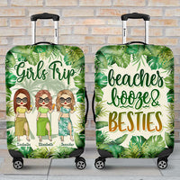 Thumbnail for Girls Trip Beaches Booze Bestie - Gift For Bestie, Personalized Luggage Cover