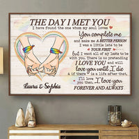 Thumbnail for You're The One Whom My Soul Loves, LGBTQ+ Couples - Gift For Couples, Personalized Horizontal Poster