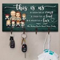 Thumbnail for This Is Us, A Whole Lot Of Love - Personalized Key Hanger, Key Holder - Gift For Couples, Husband Wife