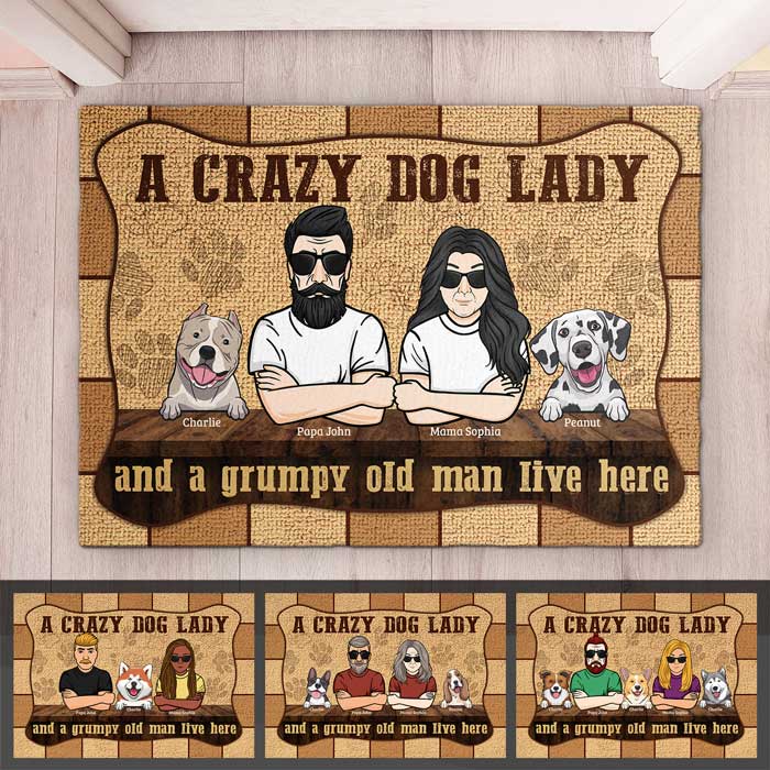 Dog Lovers Doormat - Personalized Decorative Mat - Personalised Gifts NZ