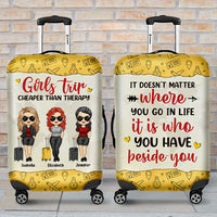 Thumbnail for Girls Trip, It Doesn't Matter Where You Go - Personalized Luggage Cover