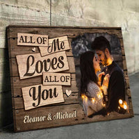 Thumbnail for I Deeply Fall In Love With You - Personalized Horizontal Canvas - Upload Image, Gift For Couples, Husband Wife