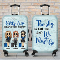 Thumbnail for The Sky Is Calling And We Must Go - Personalized Luggage Cover