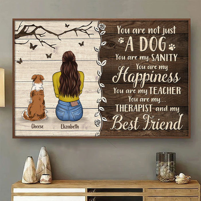 You're Not Just A Dog - Personalized Horizontal Poster - Gift For Pet Lovers