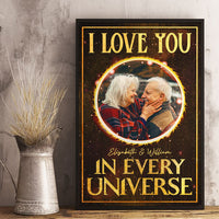 Thumbnail for I Love You In Every Universe - Upload Image, Gift For Couples, Husband Wife, Personalized Vertical Poster