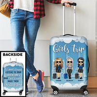 Thumbnail for Best Friends Make Adventures With You - Gift For Bestie - Personalized Luggage Cover