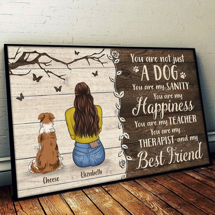 You're Not Just A Dog - Personalized Horizontal Poster - Gift For Pet Lovers