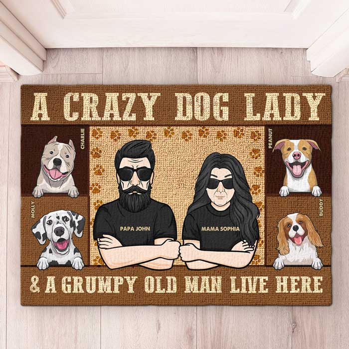 Door Mat For Home - Dog Lover Decorative Mat - Personalised Gifts NZ