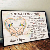 Thumbnail for You're The One Whom My Soul Loves, LGBTQ+ Couples - Gift For Couples, Personalized Horizontal Poster