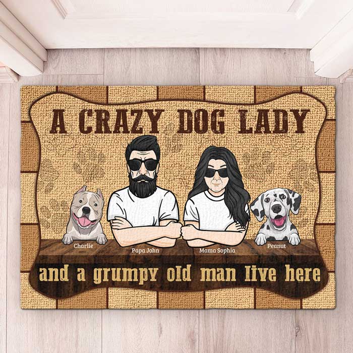 Dog Lovers Doormat - Personalized Decorative Mat - Personalised Gifts NZ