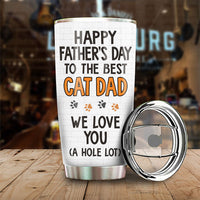 Thumbnail for We Love Our Cat Dad - Personalized Tumbler - Gift For Father's Day