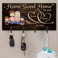 Thumbnail for This Is Our Sweet Home - Personalized Key Hanger, Key Holder - Gift For Couples, Husband Wife