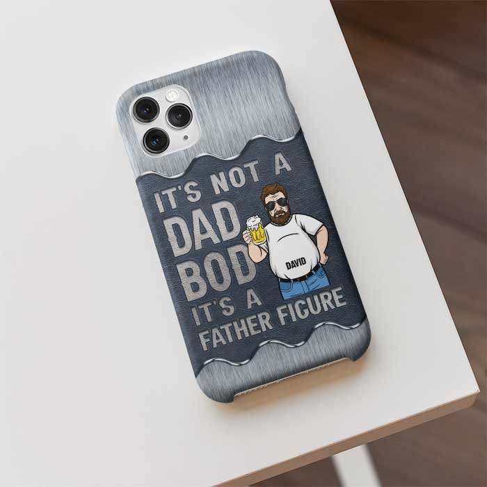 It's A Father Figure - Gift For Dad, Personalized Phone Case