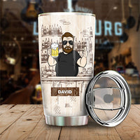 Thumbnail for Building My Dad Bod One Beer At A Time - Gift For Dad, Grandpa - Personalized Tumbler