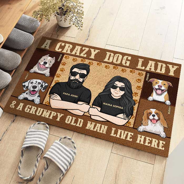 Door Mat For Home - Dog Lover Decorative Mat - Personalised Gifts NZ