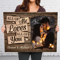 Thumbnail for I Deeply Fall In Love With You - Personalized Horizontal Canvas - Upload Image, Gift For Couples, Husband Wife