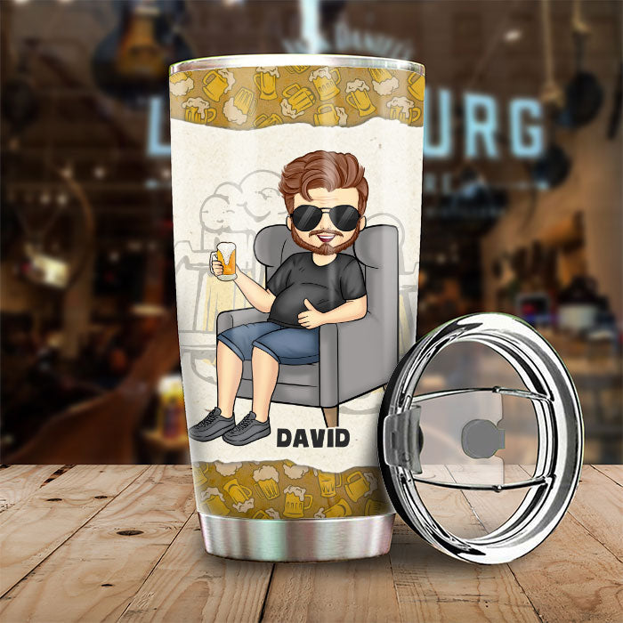 It's Not A Dad Bod But A Delightful Father Figure  - Gift For Dad, Grandpa - Personalized Tumbler