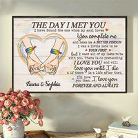 Thumbnail for You're The One Whom My Soul Loves, LGBTQ+ Couples - Gift For Couples, Personalized Horizontal Poster