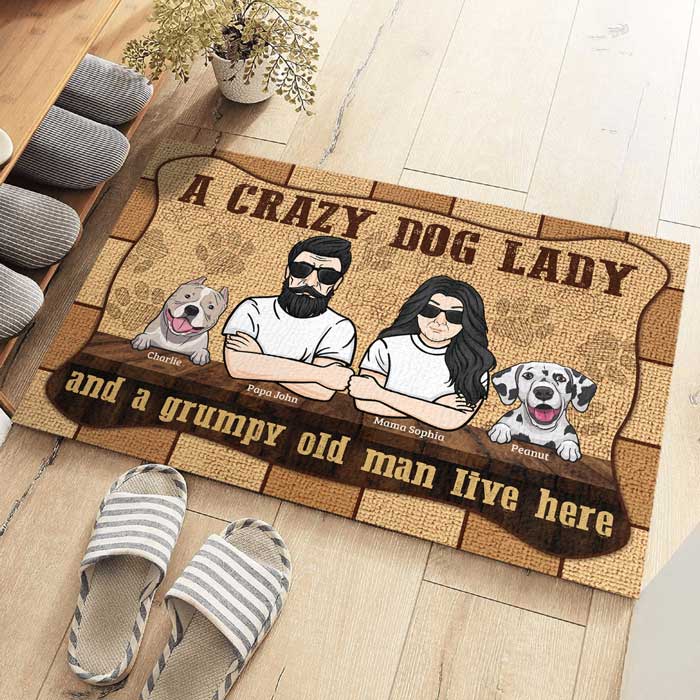 Dog Lovers Doormat - Personalized Decorative Mat - Personalised Gifts NZ