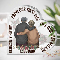 Thumbnail for From Our First Kiss - Personalized Shaped Acrylic Plaque - Gift For Couples, Husband Wife