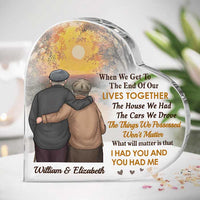 Thumbnail for I Had You, You Had Me - Personalized Shaped Acrylic Plaque - Gift For Couples, Husband Wife