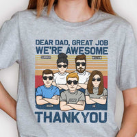 Thumbnail for Thank You Dad We Are Awesome - Personalized Unisex T-shirt - Gift For Dad