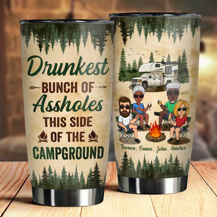 We Tried To Be Good - Personalized Tumbler - Gift For Camping Lovers