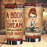 Thumbnail for Just A Girl In Love With Her Books - Personalized Tumbler - Gift For Book Lovers